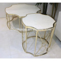 Fashion small round irregular stainless steel coffee table small round side table